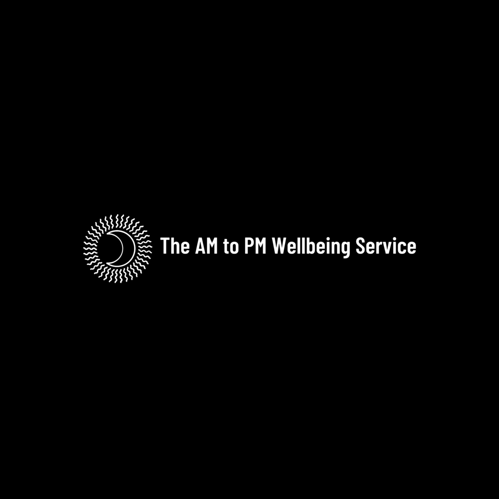 White on Black The AM to PM Wellbeing Service