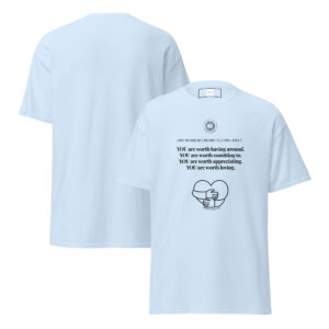 Unisex classic tee light blue