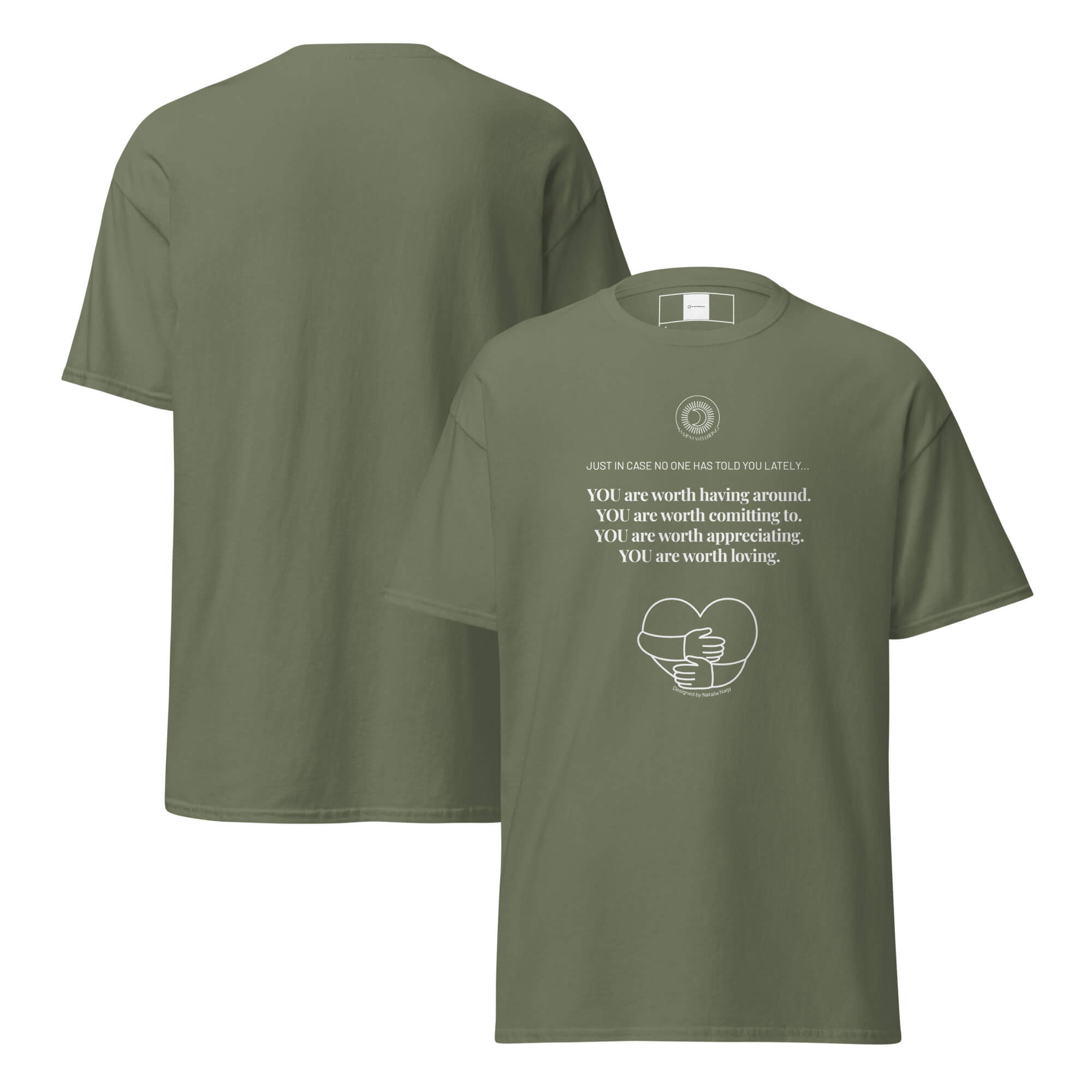 Unisex classic tee military green