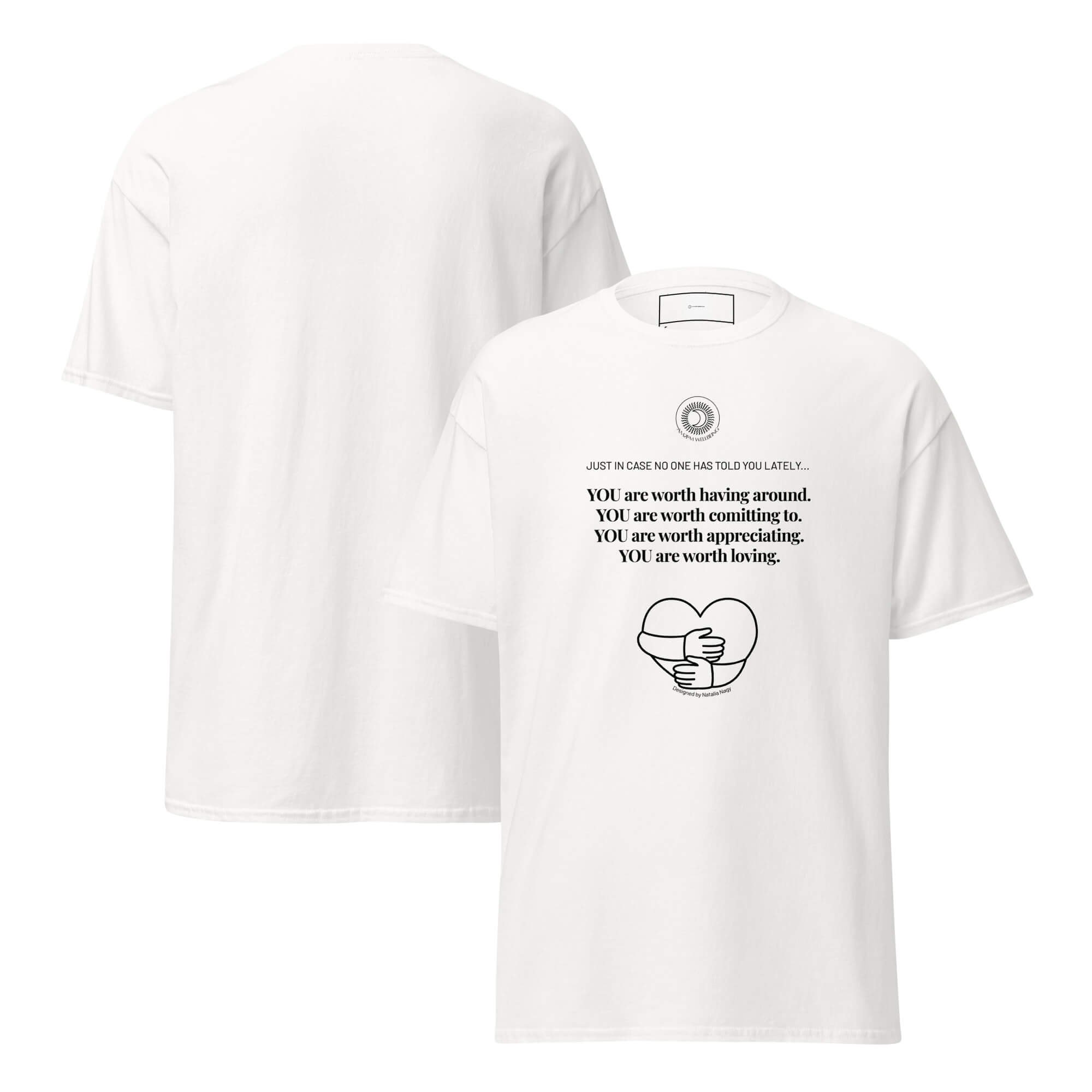Unisex classic tee white
