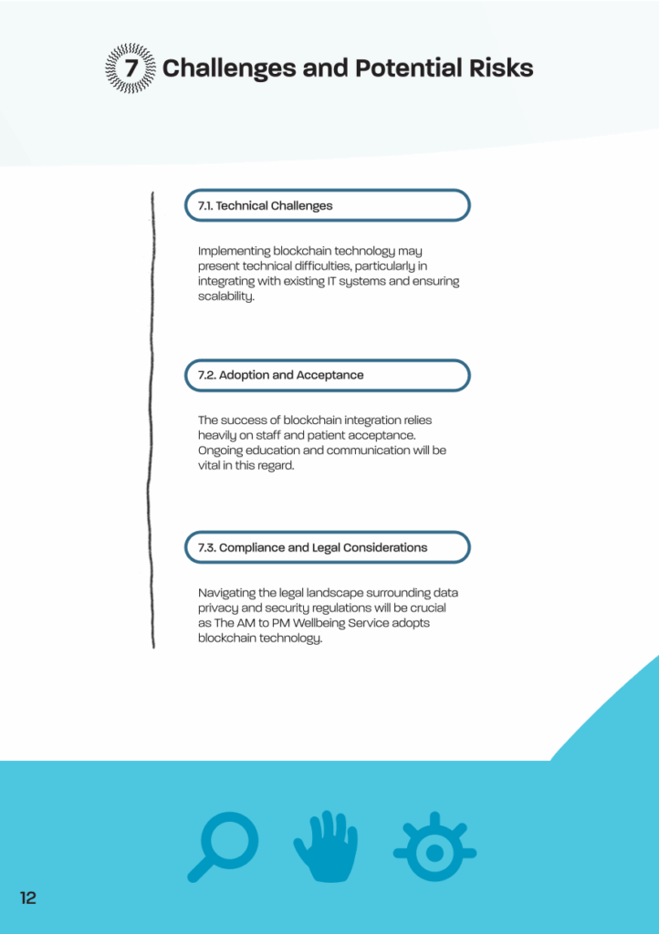 Integration of Blockchain Technology Brochure Extract12 1 The AM to PM Wellbeing Service
