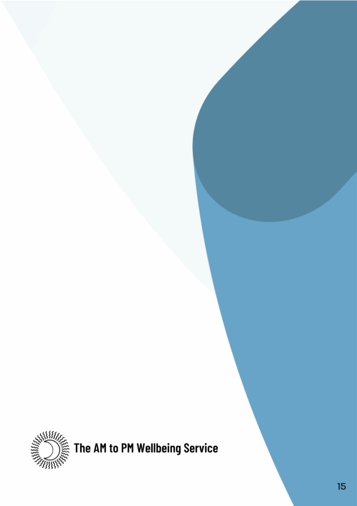 Integration of Blockchain Technology Brochure Extract15 1 The AM to PM Wellbeing Service