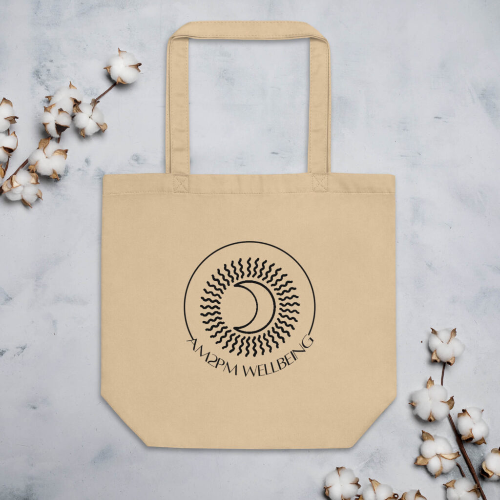 eco tote bag oyster front 6819001e591d8 The AM to PM Wellbeing Service