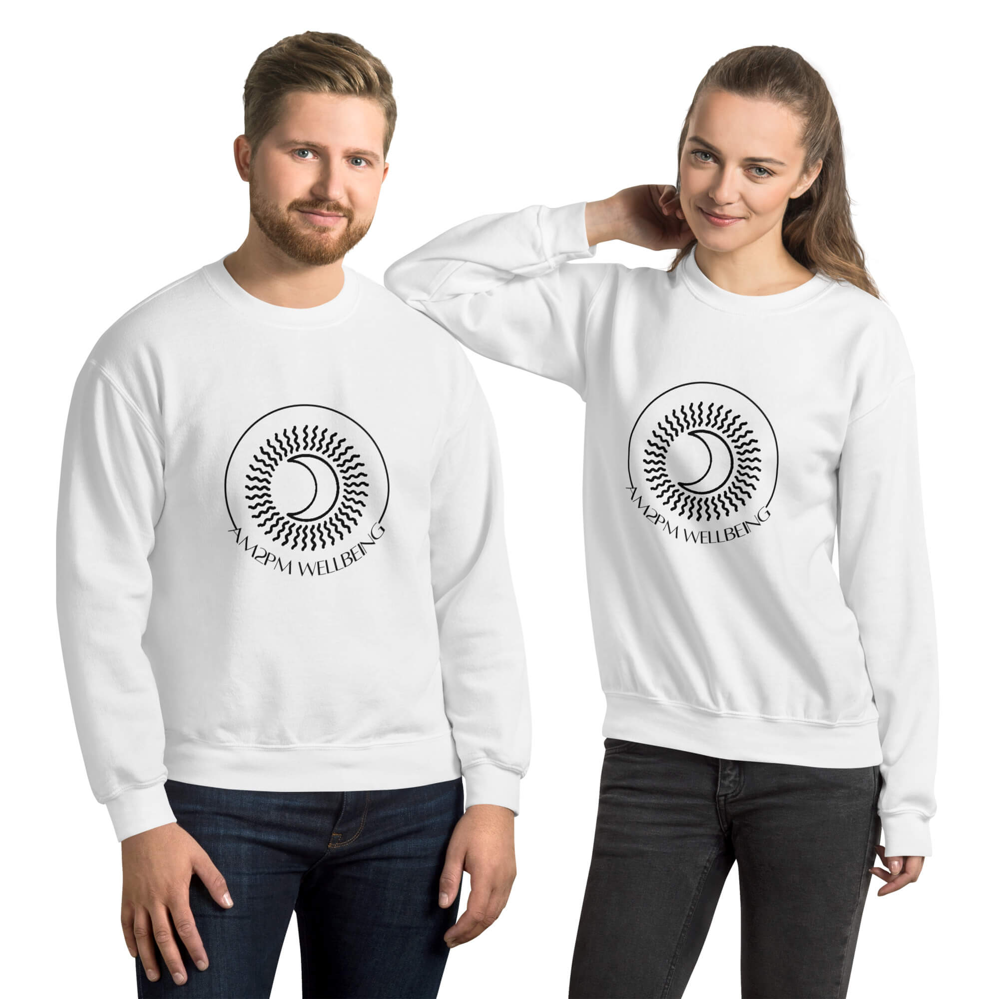 Unisex Sweatshirt white, sport grey