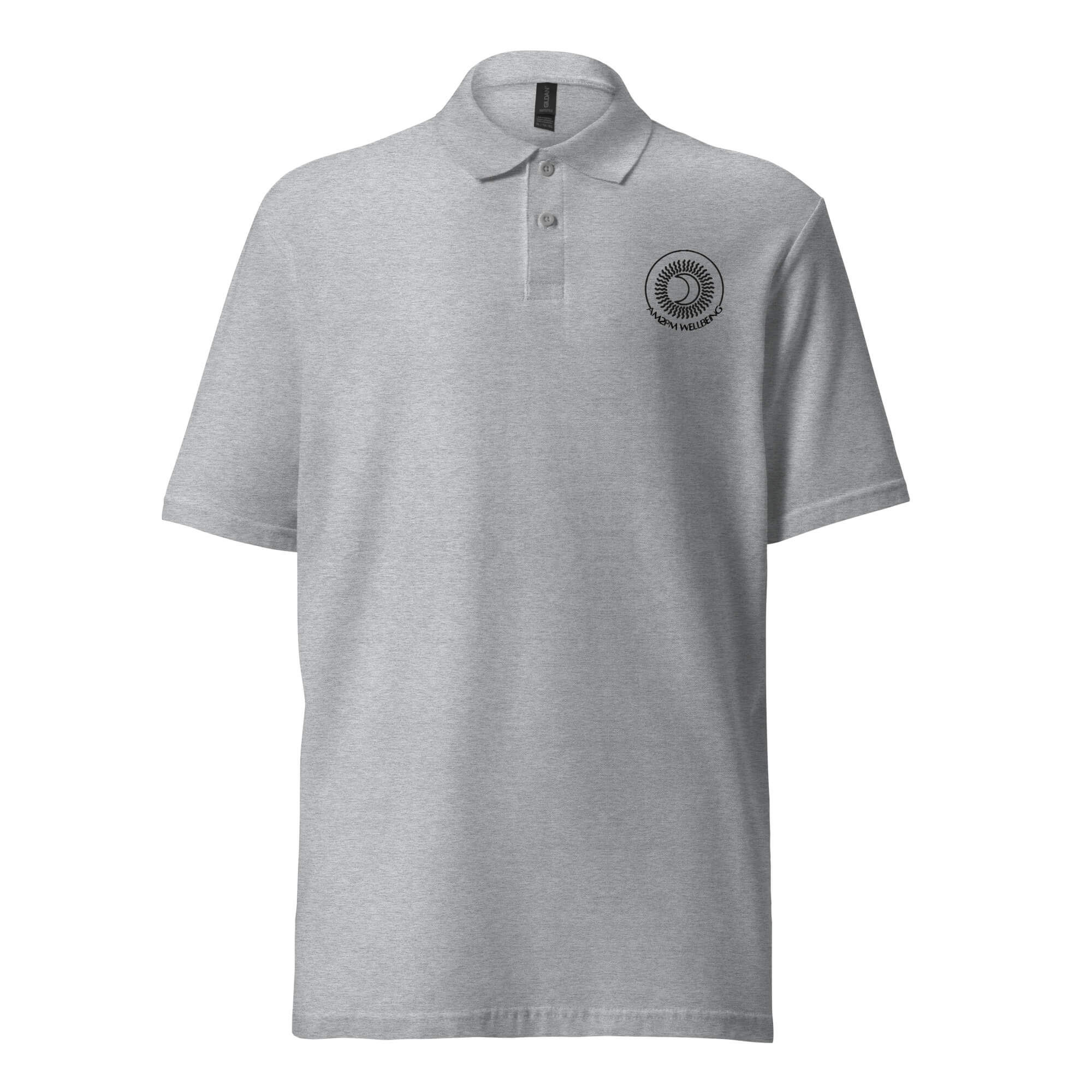Unisex pique polo shirt sport grey