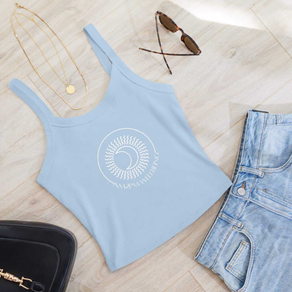 womens micro rib tank top solid baby blue blend front 6818f9978ecf4 The AM to PM Wellbeing Service