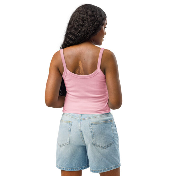 Women’s micro-rib tank top pink - Image 4