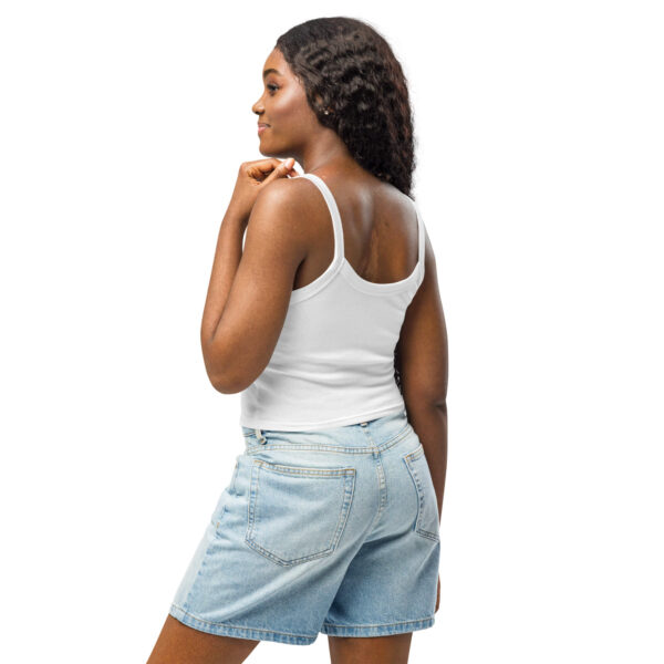 Women’s micro-rib tank top white - Image 6