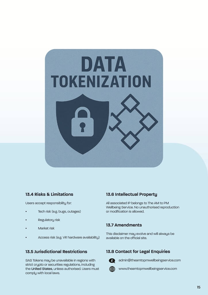 SAS Token Whitepaper15 The AM to PM Wellbeing Service