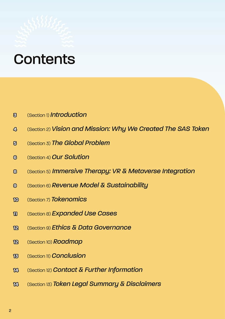 SAS Token Whitepaper2 The AM to PM Wellbeing Service